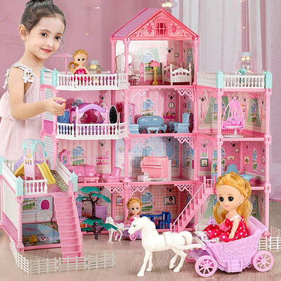 娃娃屋大型別墅芭比兒童玩具女孩2021年新款公主城堡房子玩具屋