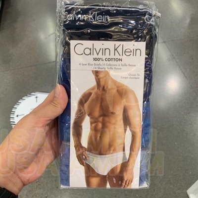 美國AMPM Calvin Klein 男士 CK 純棉 三角內褲低腰U4183 限量折扣 另有三角內褲正常腰U4000