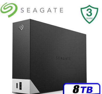 Seagate One Touch Hub 8TB 3.5吋外接硬碟 全新，未拆封，免運費