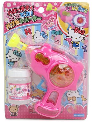日本 正版授權三麗鷗 Hello Kitty 凱蒂貓 泡泡水 吹泡泡 吹泡泡機 泡泡槍 小朋友最愛