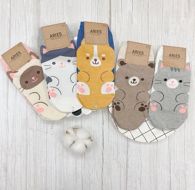 韓國襪子 可愛動物 女襪 短襪 熊熊 貓貓 狗狗 可愛襪子