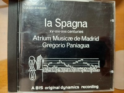 Gregorio Paniagua,La Spagna,Atrium Musice De Madrid,葛雷哥利歐，巴尼瓜指揮，15~17世紀的西班牙旋律，如新