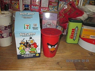 【即即俱樂部】7-11 Angry Birds 憤怒鳥精彩隨行杯+立體杯蓋