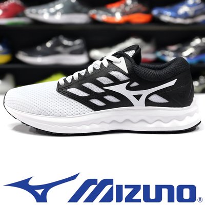 Mizuno J1GC-198201 白×黑 飛織鞋面慢跑鞋＃POLARIS EZ＃【特價出清】842M