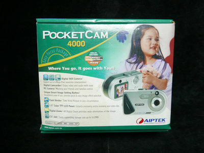 【阿輝の古物】數位相機_POCKET CAM4000_附相機包 電池 線 腳架 說明書_未測試_#D17