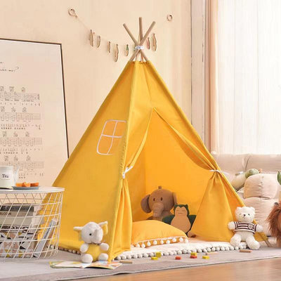 兒童帳篷室內女孩男孩游戲屋北歐寶寶玩具INS印第安兒童室內帳篷