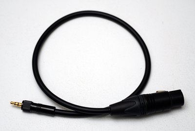 全新訂製 SENNHEISER G2 G3 G4 無線麥克風 發射器用 3.5mm帶鎖 - XLR 母頭 聲音訊號線