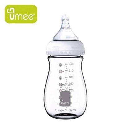 荷蘭 UMEE 寬口防脹氣玻璃奶瓶 240ml