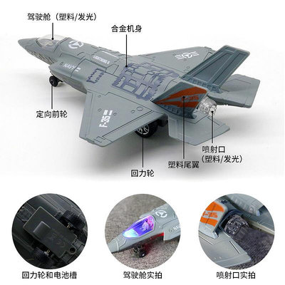 飛機模型f35戰機模型合金飛機B2幽靈轟黑鳥偵察機殲20殲35戰斗機仿真玩具