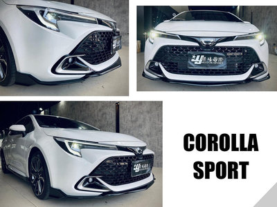 》傑暘國際《全新 TOYOTA COROLLA SPORT AURIS 2023 2024 23 24年 前下巴 亮黑