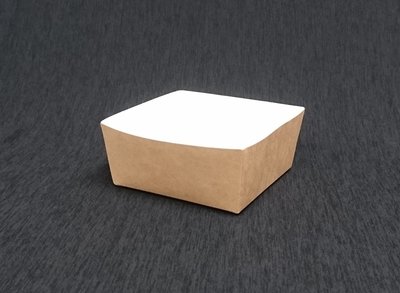 含稅【牛皮色 2號 雞塊盒】600入/箱 CKB紙盒 小吃盒 薯條盒 點心盒 外帶盒 免洗餐盒 炸物盒 方形餐盒