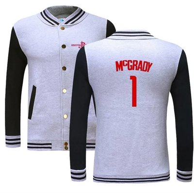 💖Tracy McGrady棉運動厚外套💖NBA球衣火箭隊Adidas愛迪達T-Mac棒球籃球風衣休閒薄夾克男722