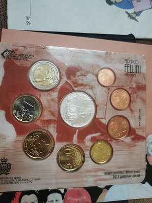 聖馬力諾2013年9枚套含紀念銀幣。