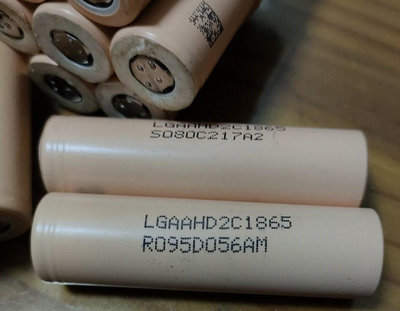 LG HD2C18650 Dyson電池拆機 鋰電 動力電池 二手
