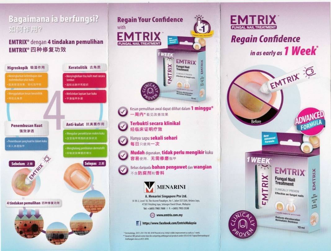 Betadine South Africa - Not just another fungal nail treatment. Introducing  BETADINE™ EMTRIX™ Fungal Nail Solution! Clinically proven to: ✓ Improve nail  appearance within just 1 week ✓ Reduce nail discolouration ✓