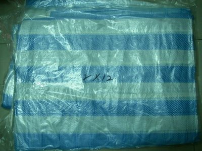 YT（宇泰五金）正台灣製/藍白條帆布/帆布/遮雨.遮陽.防風砂/10*10尺下標區/特價中