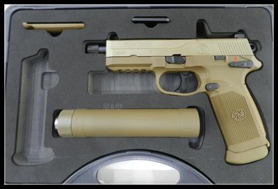【原型軍品】全新 II 超免 送一罐瓦斯 Cybergun FNX45 沙色款 授權刻字 豪華盒裝版