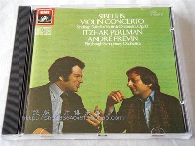 （西德版）帕爾曼《西貝柳斯/辛丁：小協/小提琴與樂隊組曲》-EMI