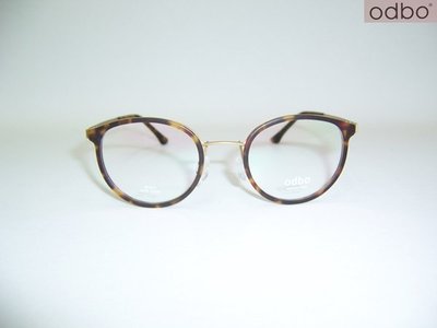 光寶眼鏡城(台南)odbo  復古眼鏡*版料塑版合金面+專利無螺絲純鈦腳,1379 C43K