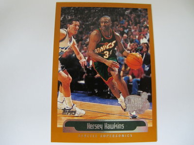 ~ Hersey Hawkins ~1999年Topps Tipoff NBA球員 蓋印特殊平行卡