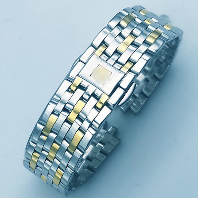 適用omega歐米茄錶帶適用小蝶飛424系列錶款蝴蝶扣男女款錶鍊22mm