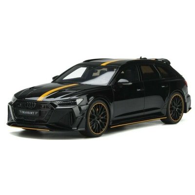 【名車館】GT SPIRIT Audi Tuning RS 6 Mansory Black 1/18 GT326 (樹酯