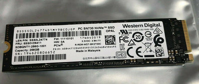 展示 SN730 WD黑標 NVME 256GB 256G SSD M.2 PCIE 非 240G 512G 128G