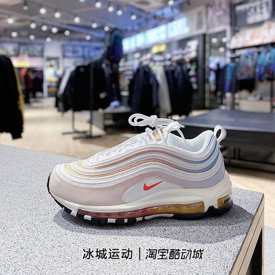 Nike/ 女子 AIR max 97 炫彩漸變色子彈頭跑步鞋 DD8500-161
