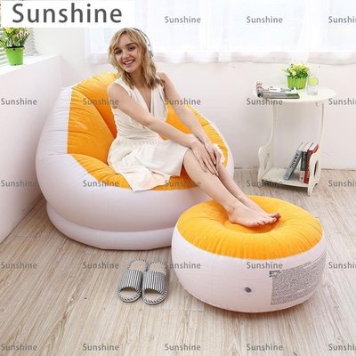 [Sunshine]INTEX懶人沙發 折疊床懶人椅單人沙發床電腦椅飄窗椅豆袋充氣沙發