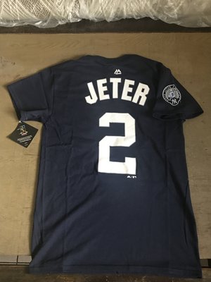 現貨 MLB Majestic 洋基隊 Derek Jeter T恤 退休紀念 背號 偉殷 岱鋼 洋基 馬林魚 金鋒 建民 大谷 老爹 Judge