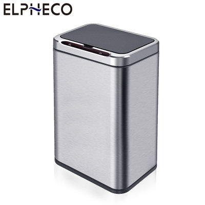 【大王家電館】【熱銷搶購+原廠公司貨】美國ELPHECO ELPH9613 不鏽鋼臭氧自動除臭感應垃圾桶 22L 銀色