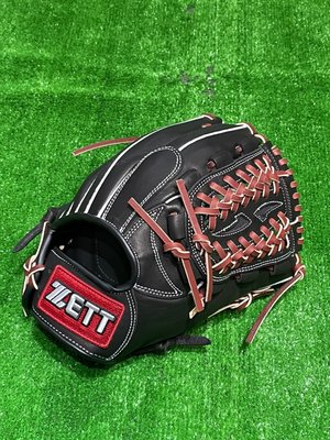 棒球世界全新ZETT少年用 棒壘球手套11吋密網檔 (BPGT-72211)黑色特價