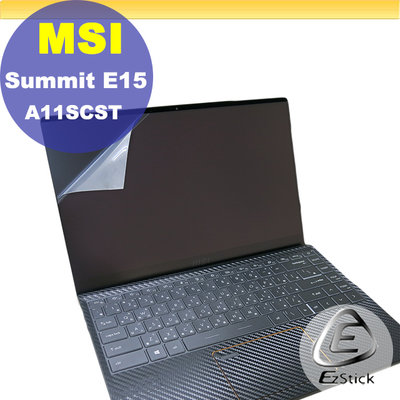 MSI Summit E15 A11SCST 觸控版 適用 靜電式筆電LCD液晶螢幕貼 (可選鏡面或霧面)