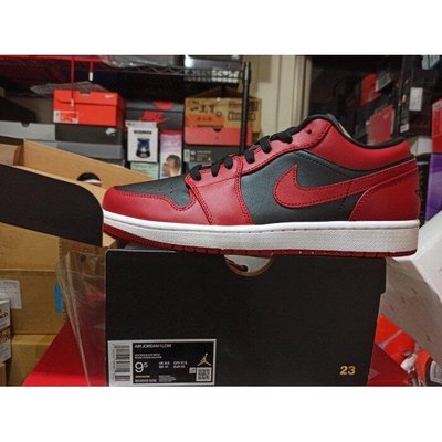 【正品】Nike AIR JORDAN 1 LOW Reverse Bred 黑紅 553558-606 籃球 us9.5 10潮鞋
