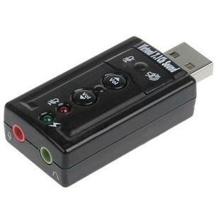 特價：USB 7.1聲道 外接音效卡 桌電/筆電皆適用, 隨插即用免驅動