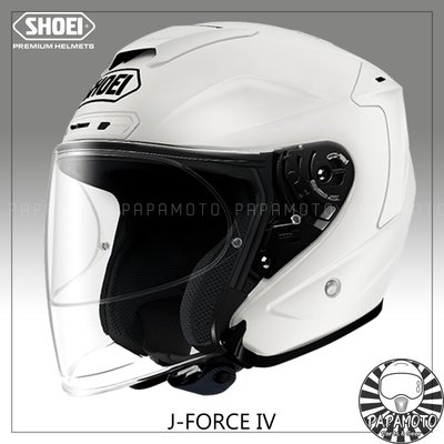 【趴趴騎士】SHOEI J-Force4 - 珍珠白 3/4 安全帽 ( 白色 JForce JF4