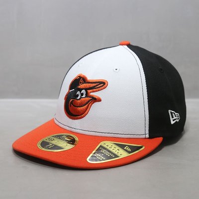 【Japan潮牌館】New Era帽59FIFTY全封閉平檐帽球員版MLB巴爾的摩金鶯隊拼色白