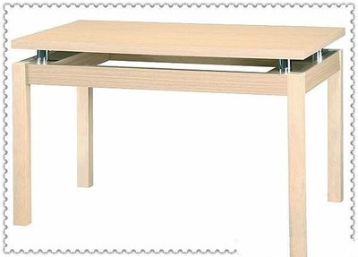 ☆ 大富精緻品家具 ☆《579-15 白橡造型餐桌》木芯板餐桌-長方形餐桌-耐火板桌面
