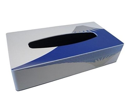 日本製 好品質富士山造型倒映水影面紙盒優雅白色客廳房間咖啡廳裝飾品衛生紙盒送禮禮物 3421b
