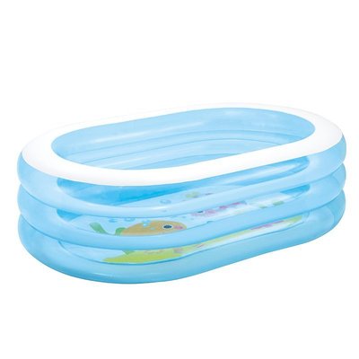 【熱賣精選】 INTEX57482透明橢圓水池兒童充氣游泳池海洋球水池戶外室內游泳池