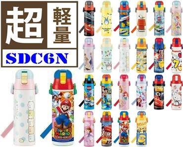 預購 日本正版 Skater SDC6N 兒童水壺 超輕量不鏽鋼保冷直飲水壺 自動彈蓋保溫瓶 580ml