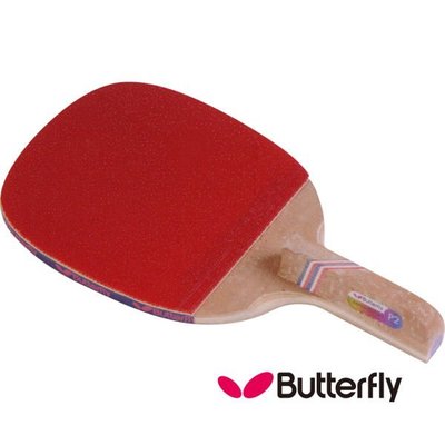 Butterfly蝴蝶牌NAKAMA P-2 乒乓拍 桌球拍 貼皮正手板  碳纖維正手板