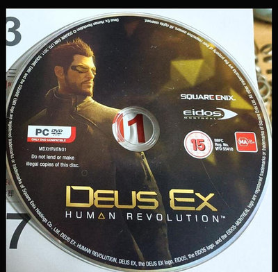 PC GAME_ Deus Ex駭客入侵：Human Revolution人類革命~二手