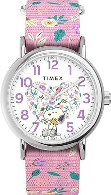 預購 美國帶回 Timex*Peanuts 櫻花史努比 粉色女聯名款手錶 生日禮 粉絲專用