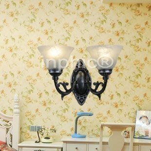 INPHIC-復古壁燈 歐式壁燈 臥室床頭燈 雙頭鐵藝 壁燈 書房燈 燈飾燈具