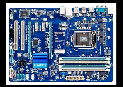 電腦雜貨店→技嘉GA-Z77P-D3主機板 (1155 Z77 DDR3 )二手良品 $1100