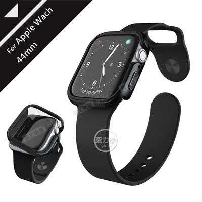 威力家 刀鋒Edge系列 Apple Watch Series 6/SE (44mm) 鋁合金雙料保護殼(經典黑)