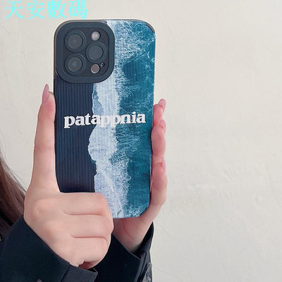 Patagonia 軟 TPU 手機殼紋理皮膚兼容 iPhone 14 Pro Max 13 12 11 Pro X X