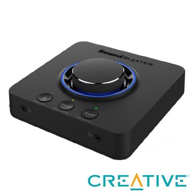 【也店家族 】USB 音效卡_CREATIVE Sound Blaster X3 Hi-Res 7.1聲道 外接式 .
