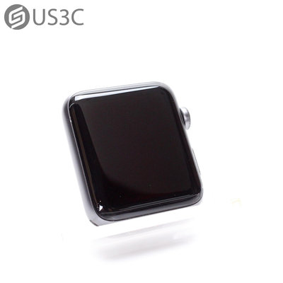 【US3C-台南店】【一元起標】Apple Watch 2 42MM GPS 太空灰 鋁金屬邊框 環境光度感應器 內建GPS與GLONASS 二手智慧穿戴裝置